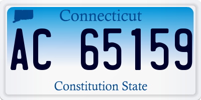 CT license plate AC65159