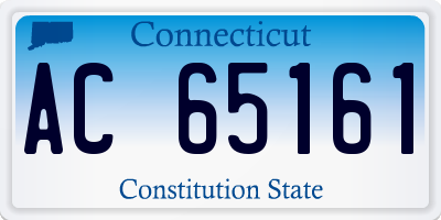 CT license plate AC65161