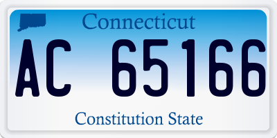 CT license plate AC65166