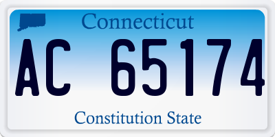 CT license plate AC65174