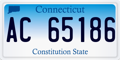 CT license plate AC65186
