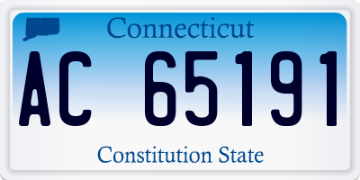 CT license plate AC65191