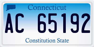 CT license plate AC65192