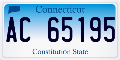 CT license plate AC65195
