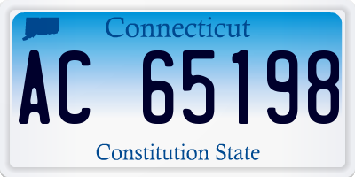 CT license plate AC65198