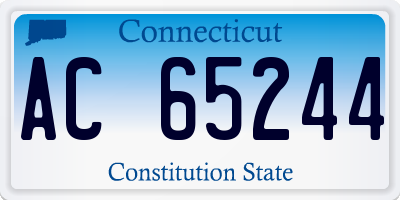 CT license plate AC65244