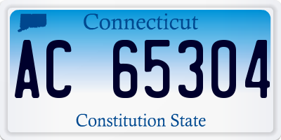 CT license plate AC65304