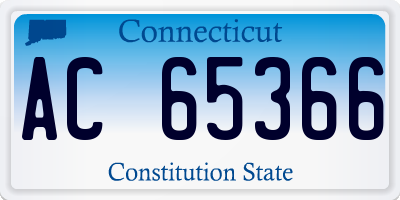 CT license plate AC65366