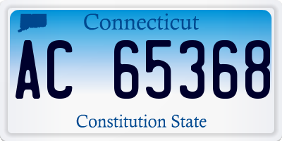 CT license plate AC65368