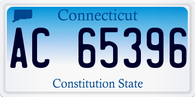 CT license plate AC65396