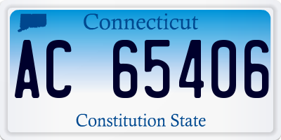 CT license plate AC65406