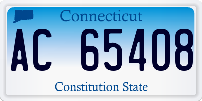 CT license plate AC65408