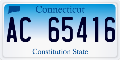 CT license plate AC65416