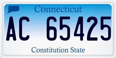 CT license plate AC65425