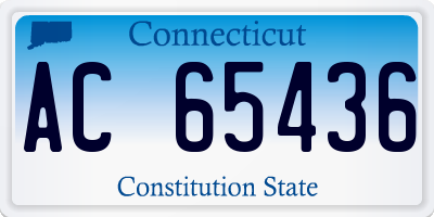 CT license plate AC65436