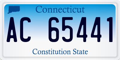CT license plate AC65441