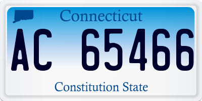 CT license plate AC65466