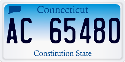 CT license plate AC65480