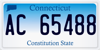 CT license plate AC65488