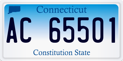 CT license plate AC65501