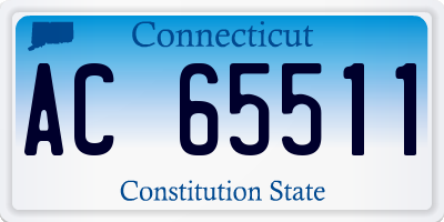 CT license plate AC65511