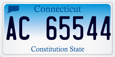 CT license plate AC65544