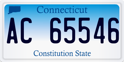 CT license plate AC65546