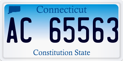 CT license plate AC65563
