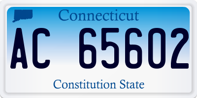 CT license plate AC65602