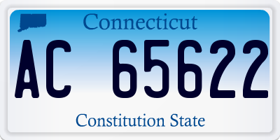 CT license plate AC65622