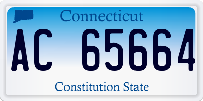 CT license plate AC65664