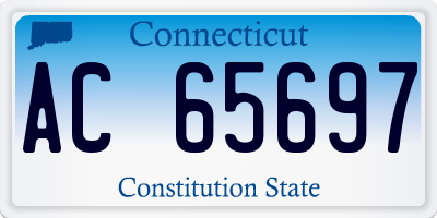 CT license plate AC65697