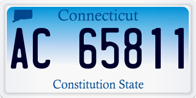 CT license plate AC65811