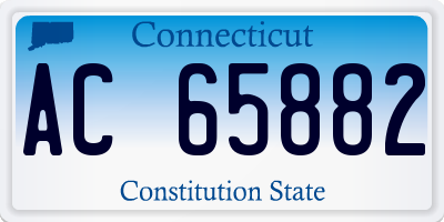 CT license plate AC65882