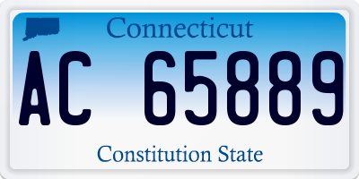 CT license plate AC65889