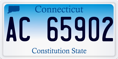 CT license plate AC65902