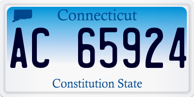 CT license plate AC65924