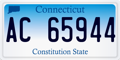 CT license plate AC65944