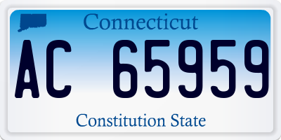 CT license plate AC65959
