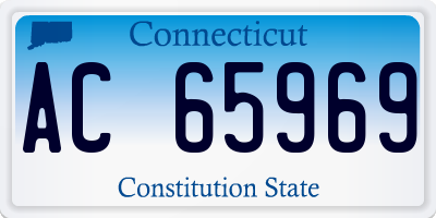 CT license plate AC65969