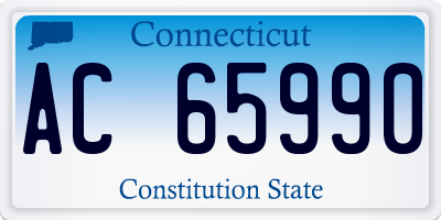 CT license plate AC65990