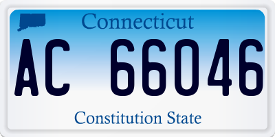 CT license plate AC66046