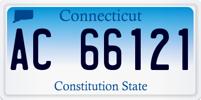 CT license plate AC66121