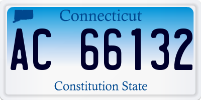 CT license plate AC66132