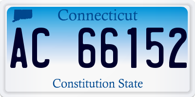 CT license plate AC66152