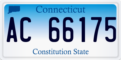 CT license plate AC66175