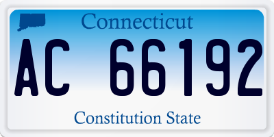 CT license plate AC66192