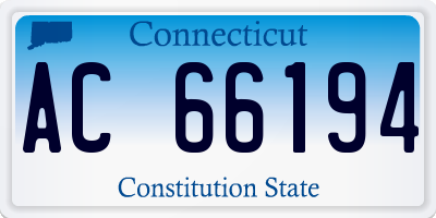 CT license plate AC66194