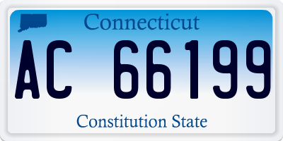 CT license plate AC66199