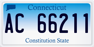 CT license plate AC66211